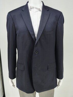 Boss Hugo Boss Super 100 Midnight Blue Pasolini/Movie US Suit Jacket (42R)